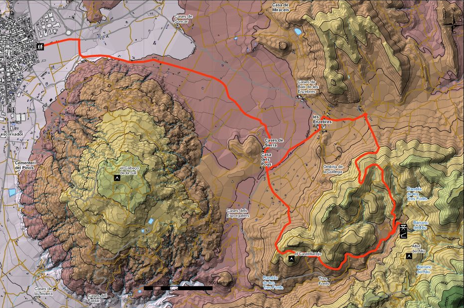 Plano del Sendero PRV-3